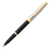 Sheaffer Sagaris Rollerball Pen - Black Lacquer Chrome & Gold
