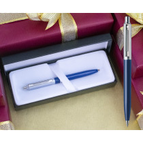 Sheaffer Sentinel Ballpoint Pen - Blue Chrome Trim