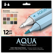 Spectrum Noir Aqua Watercolour Markers - Essentials (Pack of 12)