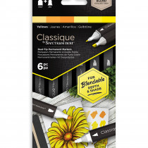 Spectrum Noir Classique Markers - Yellows (Pack Of 6)