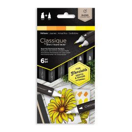 Spectrum Noir Classique Markers - Sunny Yellows (Pack Of 6)
