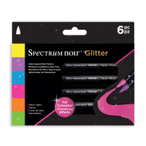 Spectrum Noir Glitter Markers - Neon Lights (Pack Of 6)