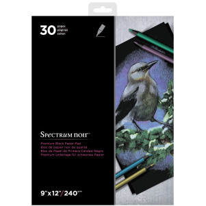 Spectrum Noir Premium Black Paper Pad - 9 x 12