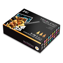 Spectrum Noir TriBlend Markers - Deep Blends (Pack Of 24)