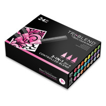 Spectrum Noir TriBlend Markers - Essential Blends (Pack Of 24)