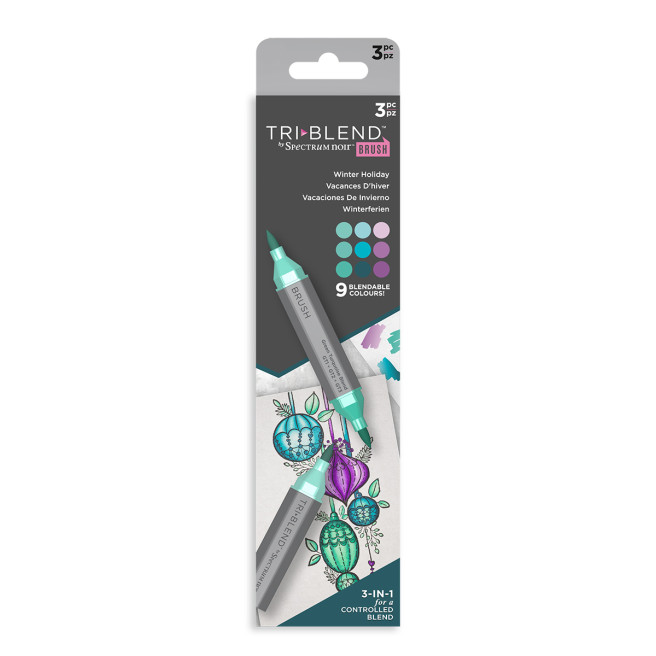 Spectrum Noir Sparkle Glitz and Glamour Glitter Brush Pens, 3