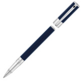 S.T. Dupont D-Initial Rollerball Pen - Blue & Chrome