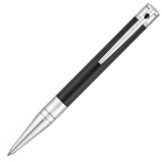 S.T. Dupont D-Initial Ballpoint Pen - Black Lacquer Chrome Trim