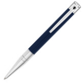 S.T. Dupont D-Initial Ballpoint Pen - Blue & Chrome
