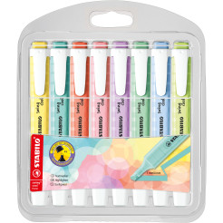 STABILO swing cool Pastel Highlighter - Wallet of 8 - Assorted Colours