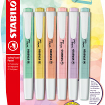 STABILO swing cool Pastel Highlighter  - Assorted Colours - Pack of 6