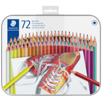 Staedtler Woodless Colouring Pencils - Assorted Colours (Tin of 72)