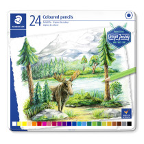 Staedtler Design Journey Colouring Pencils - Assorted Colours (Tin of 24)