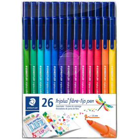 72 Staedtler Double-ended fibre-tip pens