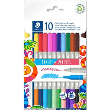 STAEDTLER® 3187 - Double-ended permanent pen