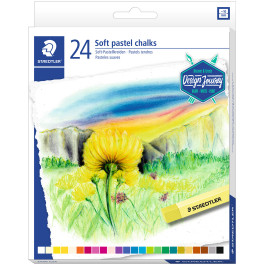 Staedtler Karat Soft Pastel Chalks - Assorted Colours (Pack of 24)