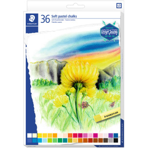 Staedtler Karat Soft Pastel Chalks - Assorted Colours (Pack of 36)