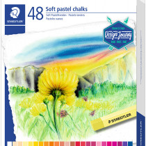 Staedtler Karat Soft Pastel Chalks - Assorted Colours (Pack of 48)