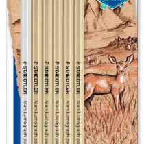 Staedtler Mars Lumograph Pastel Pencils - Sepia Tones (Pack of 6)