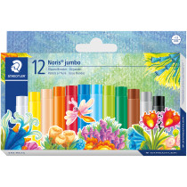 Staedtler Noris Club Jumbo Oil Pastels - Assorted Colours (Pack of 12)