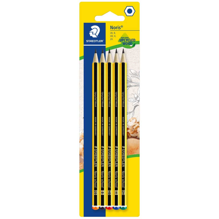 Staedtler Noris Pencils - Assorted Grades (Pack of 5)