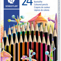 Staedtler Noris Colour Pencils - Assorted Colours (Pack of 24)