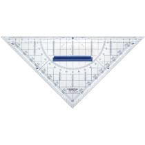 Staedtler 567 36-60 Mars, Équerre Scolaire de 36 Cm 60°/30° en Plastique  Bleu