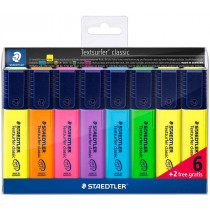 Staedtler Textsurfer Classic Highlighters - Popular Colours (Wallet of 8)
