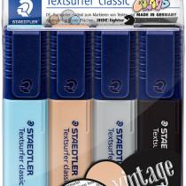 Staedtler Textsurfer Highlighter - Assorted Colours (Wallet of 4)