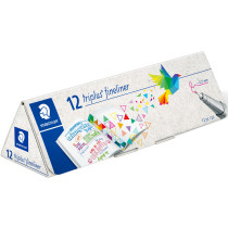 Staedtler Triplus Fineliner Set in Cardboard Pencil Case (Pack of 12)