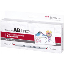 Tombow ABT PRO Markers - Pastel Colours (Pack of 12)
