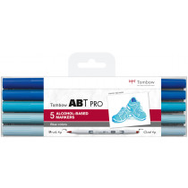 Tombow ABT PRO Markers - Blue Colours (Pack of 5)