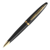 Waterman Carene Ballpoint Pen - Black Sea Gold Trim