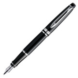 Waterman Expert Fountain Pen - Black Chrome Trim