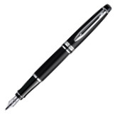 Waterman Expert Fountain Pen - Matte Black Chrome Trim