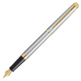 Waterman Hemisphere Fountain Pen - Stainless Steel Gold Trim