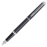 Waterman Hemisphere Fountain Pen - Matte Black Chrome Trim