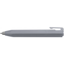 Worther Shorty Ballpoint Pen - Aluminium (in Black Leather Case)