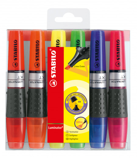 STABILO LUMINATOR Highlighter - Wallet of 6 - Assorted Colours