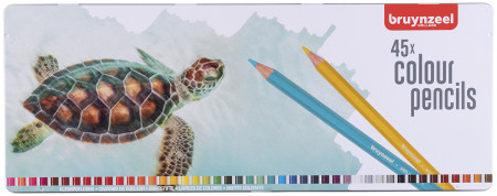 Bruynzeel Colouring Pencils - Turtle Set (Tin of 45)