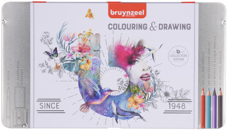 Bruynzeel Colouring & Drawing Set (Tin of 72)