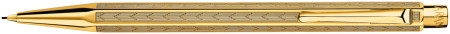 Caran d'Ache Ecridor Pencil - 'Chevron' Gilded