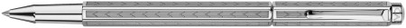 Caran d'Ache Ecridor Rollerball Pen - 'Chevron' Silver Plated