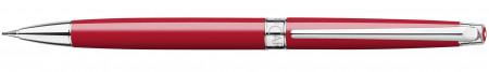 Caran d'Ache Léman Slim Mechanical Penicl - 0.7mm - Scarlet Red Lacquer Rhodium Trim
