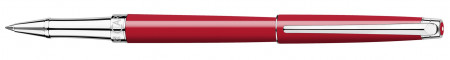 Caran d'Ache Léman Slim Rollerball Pen - Scarlet Red Lacquer Rhodium Trim