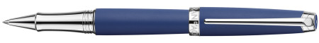 Caran d'Ache Léman Rollerball Pen - Blue Night Lacquer Rhodium Trim