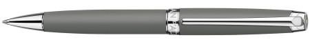 Caran d'Ache Léman Ballpoint Pen - Matt Grey Lacquer Rhodium Trim