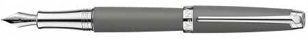 Caran d'Ache Léman Fountain Pen - Matte Grey Lacquer Rhodium Trim