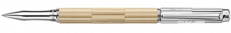 Caran d'Ache Varius Kengo Kuma Rollerball Pen - Precious Wood, Hinoki Cypress, Silver & Rhodium Plated