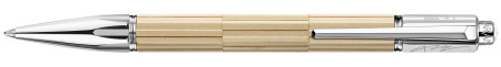 Caran d'Ache Varius Kengo Kuma Ballpoint Pen - Precious Wood, Hinoki Cypress, Silver & Rhodium Plated